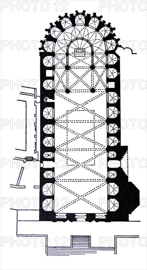 Gerona Cathedral floor plan