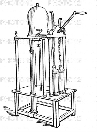 A typical 19th century air pump