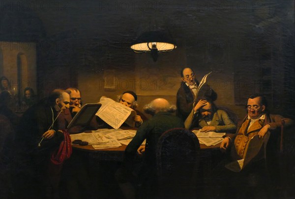 The Reading Room by Johann Peter Hasenclever