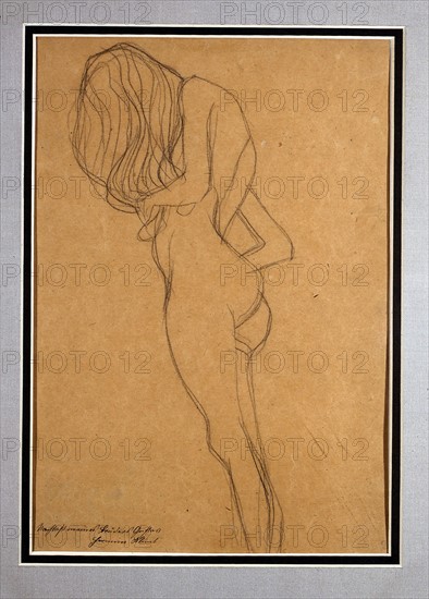 Klimt, Study of a standing female nude