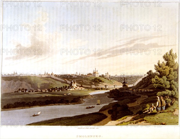 T. Bensley, Vue de la ville de Smolensk