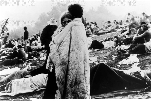Audience at the Woodstock Festival, 1969