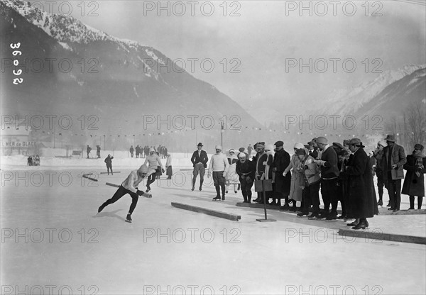 Patinage sur glace en 1924