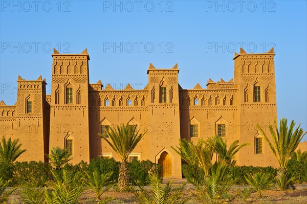 Kasbah with ornamental decorations