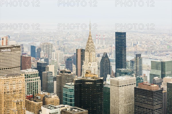 View from above on the Chrysler Building