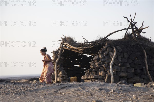 Simple stone hut