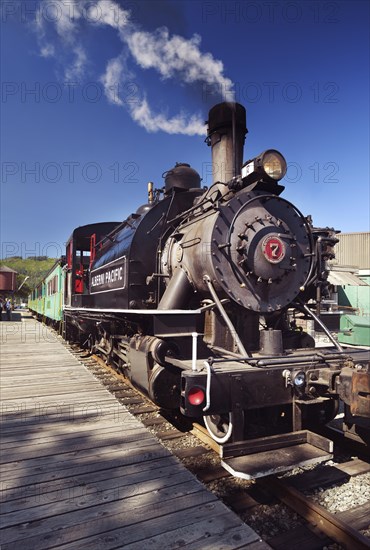 Alberni Pacific Railway historic steam engine at Port Alberni train station