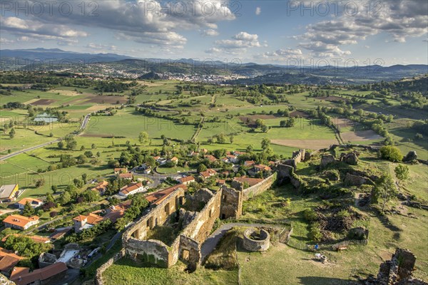 Castle of Polignac above the village