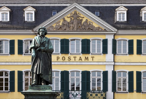 Beethoven Memorial in front of the Main Post Office