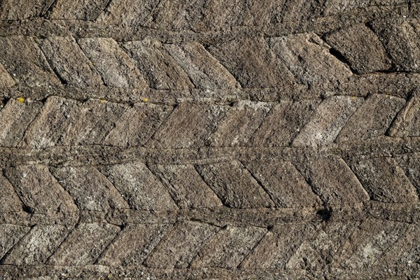 House wall made of turf bricks