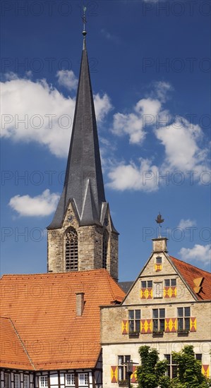 Town hall with church St. Christophorus