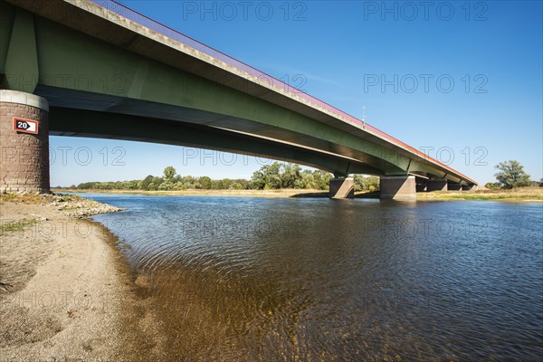 Motorway bridge of the motorway A9 over the river Elbe