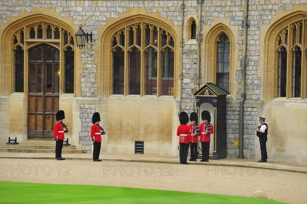 Windsor Castle in the small town of Windsor near London