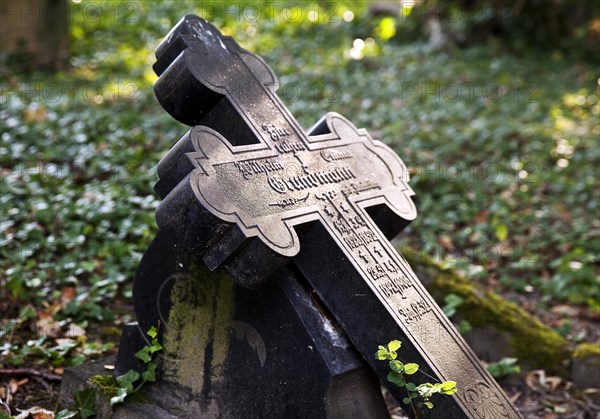 An old grave on the Westfriedhof Cemetery