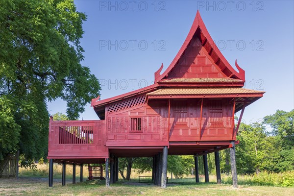 Traditional wooden house from the Thai city of Ayutthaya