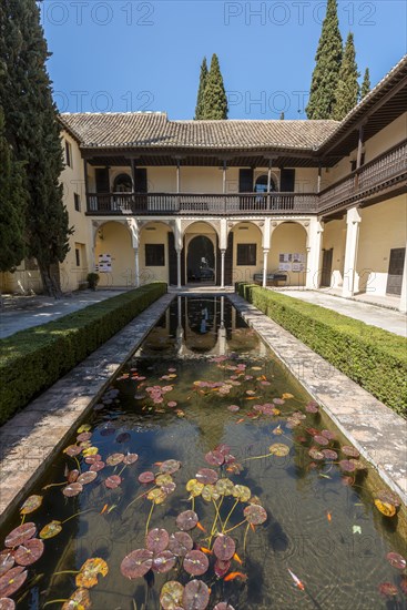 Courtyard with pond