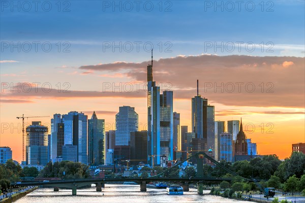 Skyline at sunset