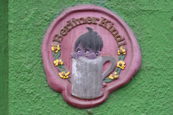 Logo on a bar wall of the Berliner Kindl from 1907