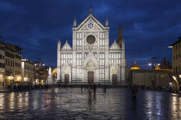 Church Basilica of Santa Croce in the dawn