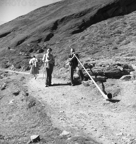 Alphorn blowers ca. 1950