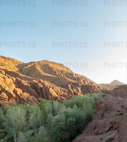 Red rock formations in Dades Valley