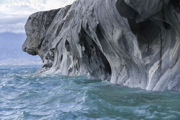 Skurile marble rock in the Capilla de Marmol