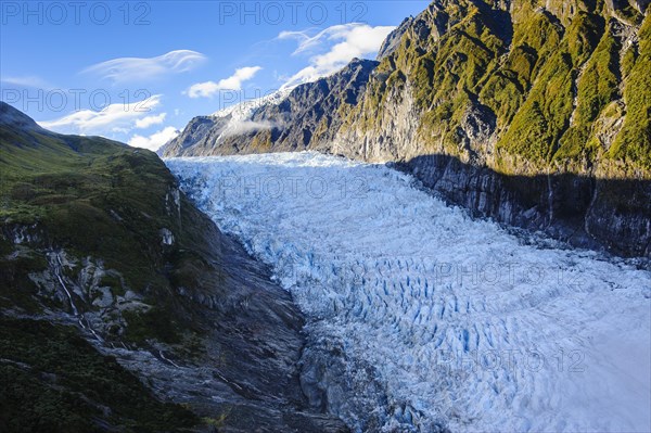 Aerial of Fox Glacier