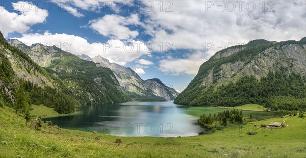 View over lake Koenigssee from the Salet Alm