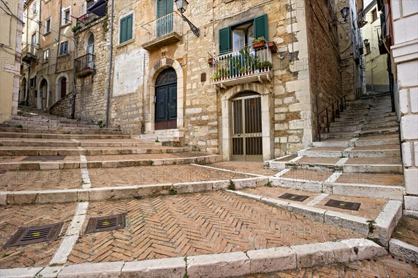 Narrow alleyways with stairs