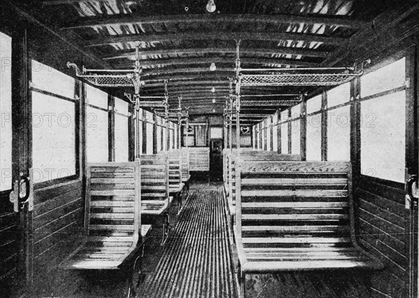 Interior of a Second class subway car