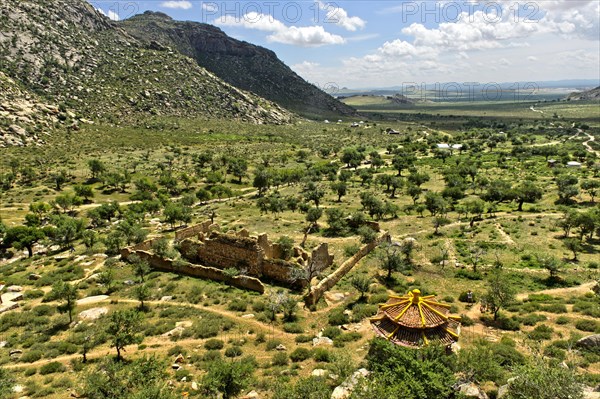 Plain in front of the Khugnu Khan Mountains