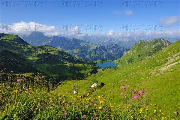 Lake Seealpsee with Hofats