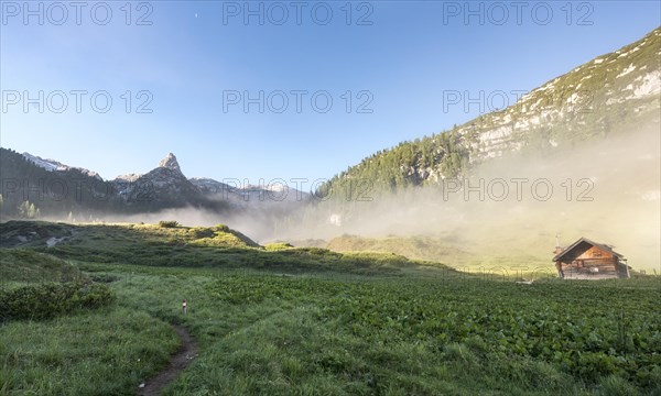 Schottmalhorn at morning mist