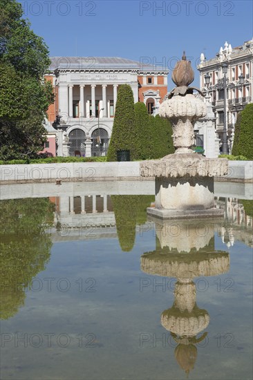 View from Retiro Park of Cason del Buen Retiro