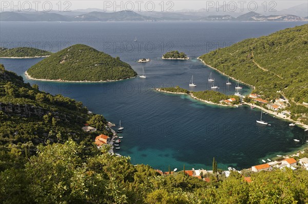 Port of Prozurska Luka with a view of the Croatian mainland