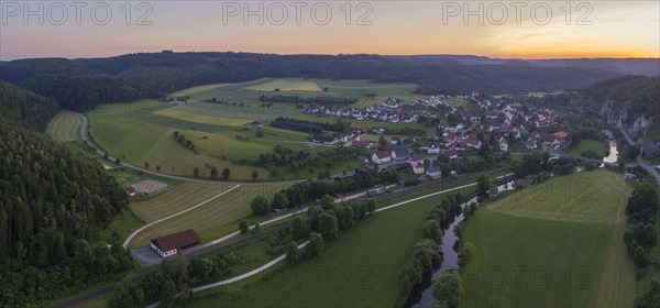 Evening mood over Gutenstein