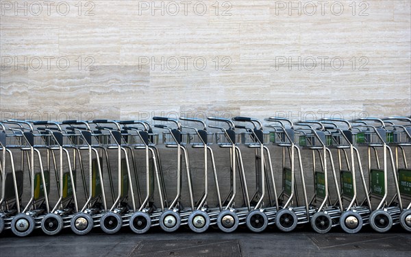 Parked trolleys