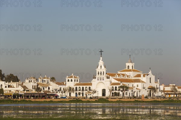 Village El Rocio with the Hermitage of El Rocio