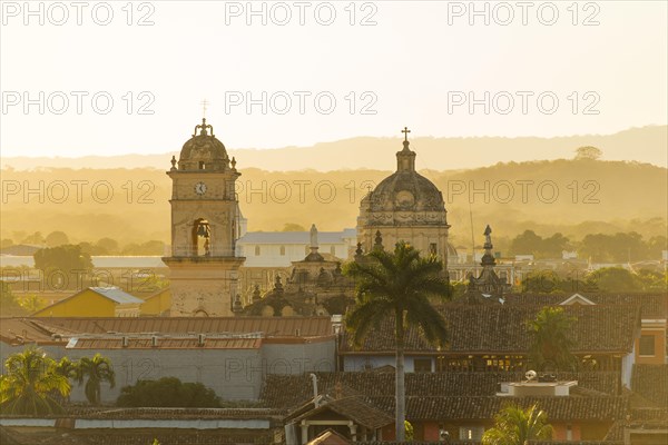 View of historic centre from the tower of the Cathedral Nuestra senora de la Asuncion