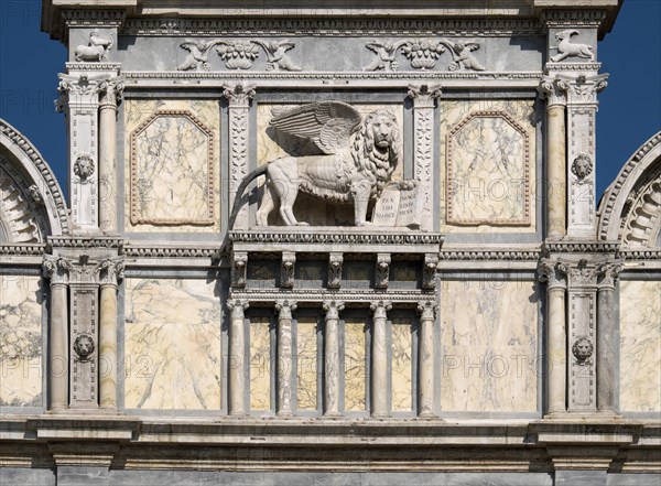Venetian lion on facade