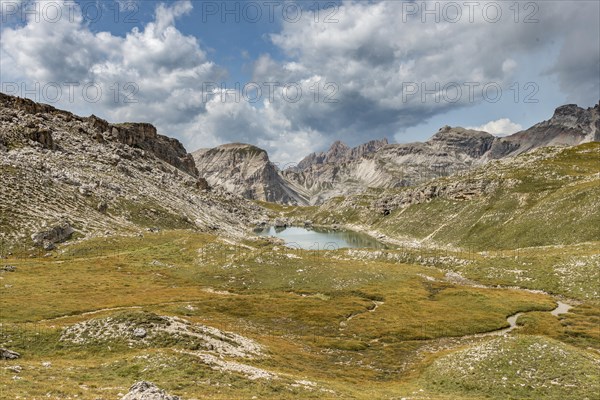 Mountain lake Lech de Crespeina