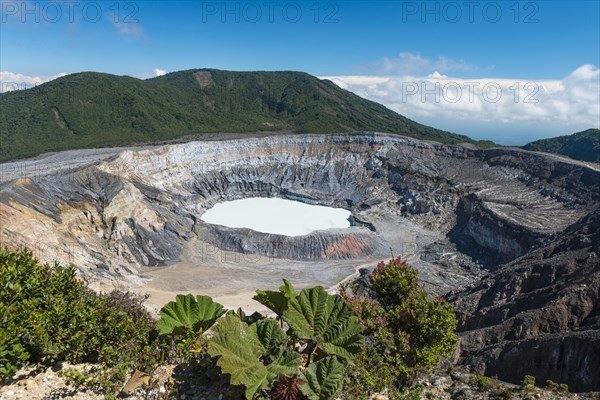 Caldera with crater lake