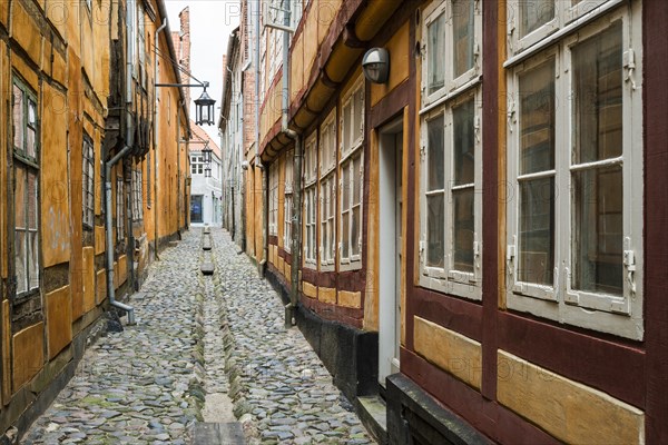 Alley in historic centre of Helsingor