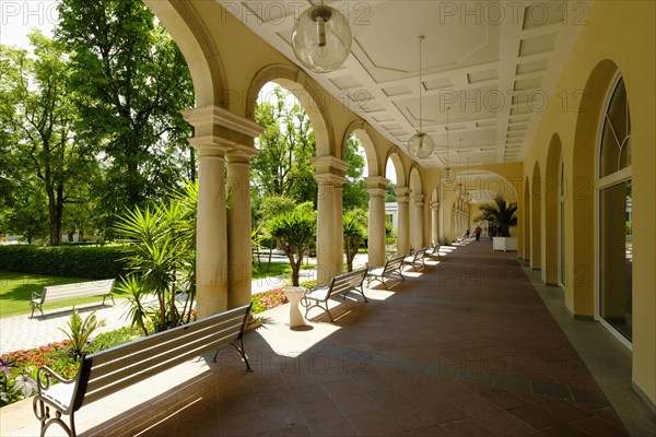 Saulenwandelhalle in the spa garden