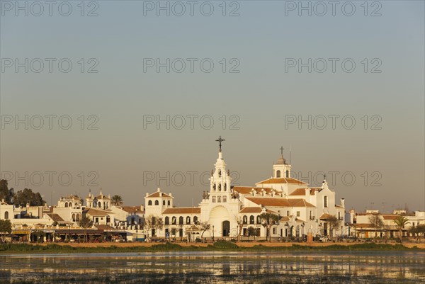 Village El Rocio with the Hermitage of El Rocio