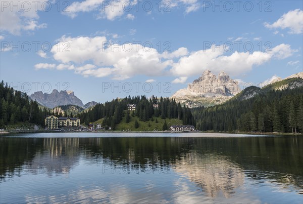 Lake Misurina with Three Peaks Dolomites