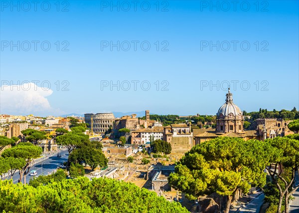 Cityscape of Rome Via dei Fori Imperiali