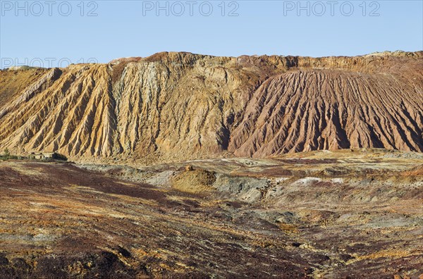 Mineral-rich ground and rocks