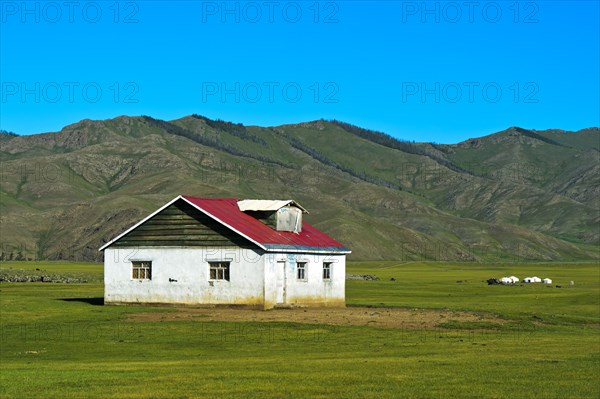 Lonely house in the Orchon Valley