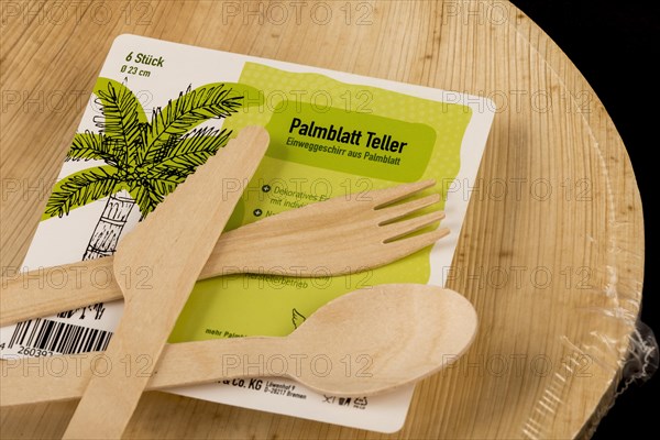 Disposable wooden cutlery